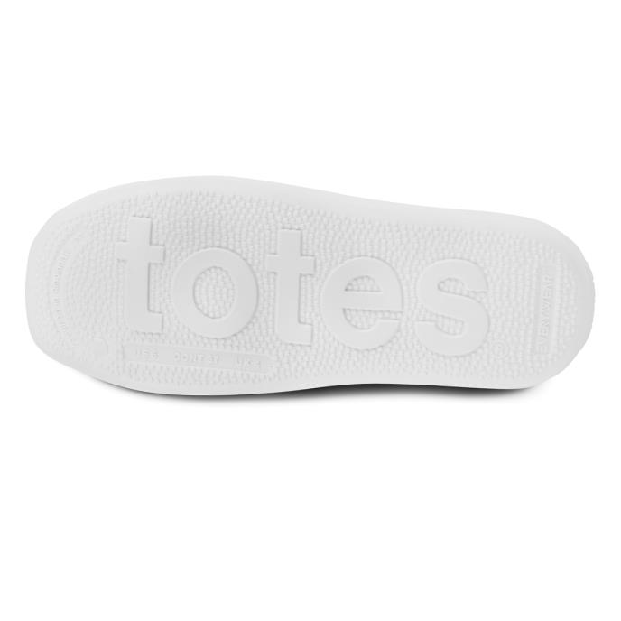 totes® SOLBOUNCE Ladies Ribbed Slider White Extra Image 5
